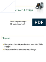 Template Web Design: Web Programming - M. Udin Harun AR