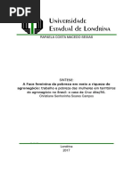 A Face Feminina Da Pobreza Em Meio à Riqueza Do Agronegócio