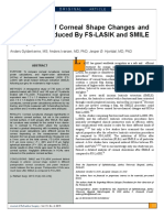 Comparison of Corneal Shape Changes and Aberrations Induced by Fs Lasik and Smile For Myopia
