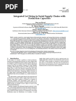 Integrated Lot Sizing in Serial Supply Chains With Production Capacities