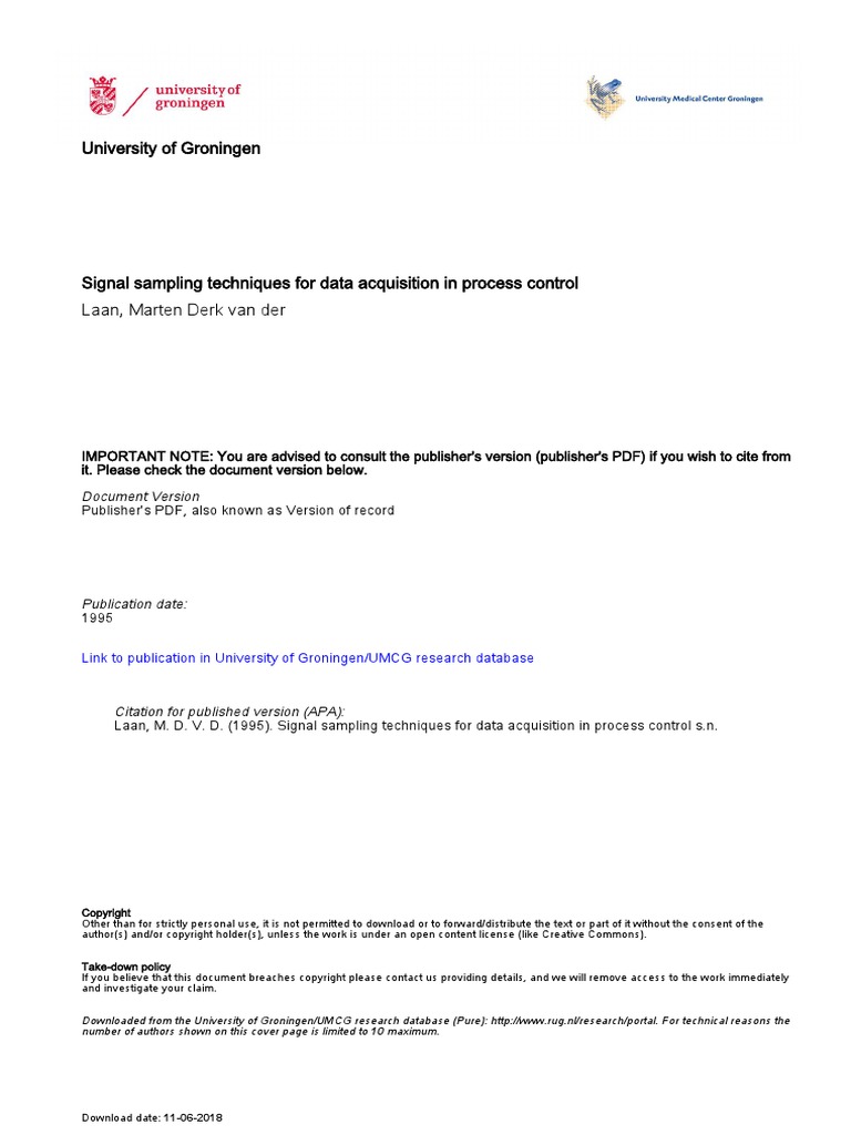 Thesis Signal Sampling Techniques For Data Sampling Pdf Wavelet