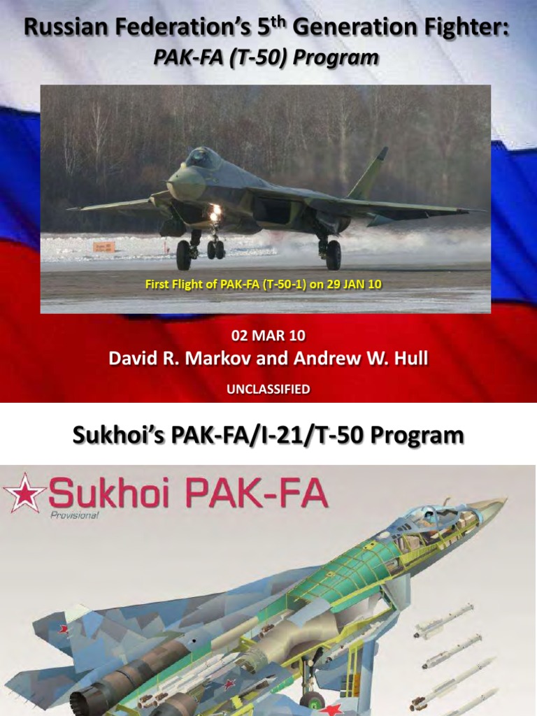 PAK-FA T-50: Russia's 5th Gen Fighter | PDF | Fighter Aircraft | Aviation