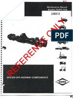 Maintaining PS/PR-7036 Axles