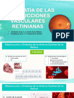 Retinopatía de Las Obstrucciones Vasculares Retinianas Hta DM