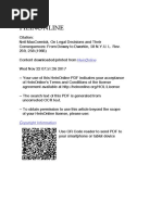 MacCormick, Neil - On Legal Decisions and Their Consequences. From Dewey to Dworkin