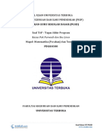 Soal TAP UT PGSD - Tugas Akhir Program - Pak Purwadi Dan Ibu Lince – Matematika Dan Tematik - Pecahan