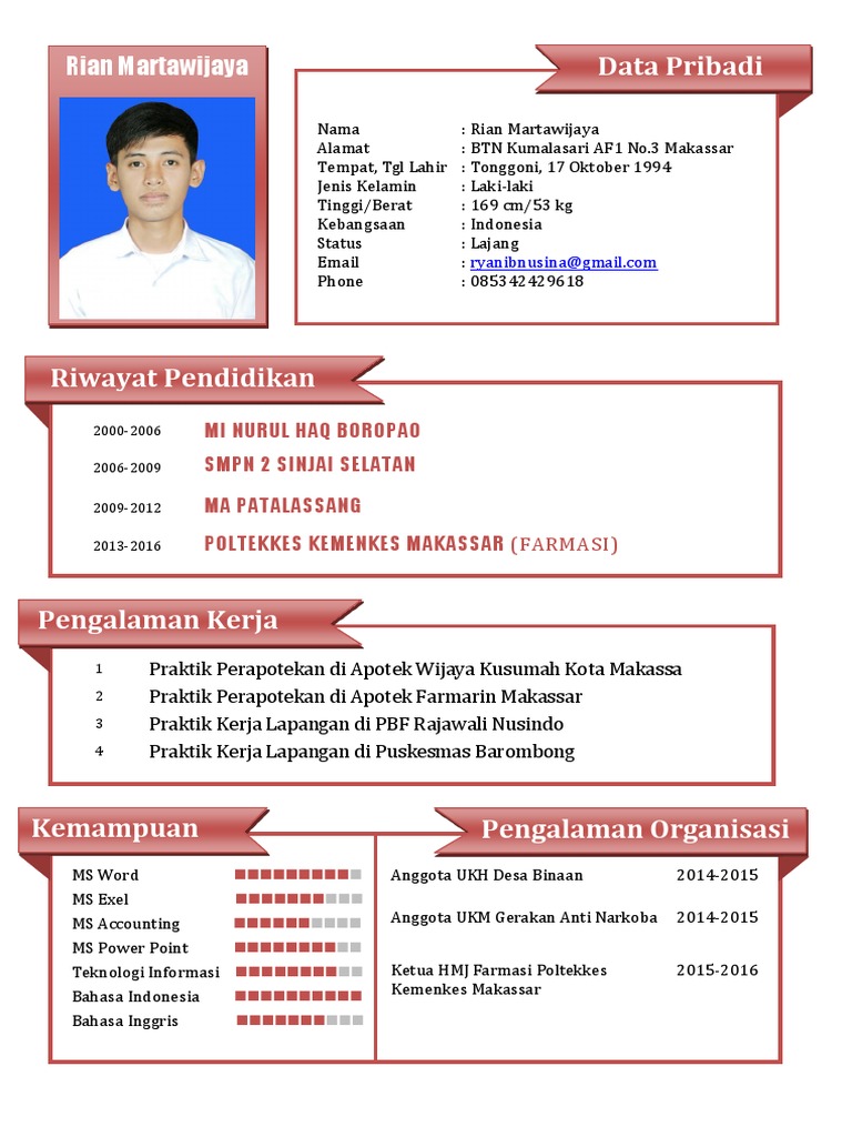 CV Lamaran Kerja | PDF