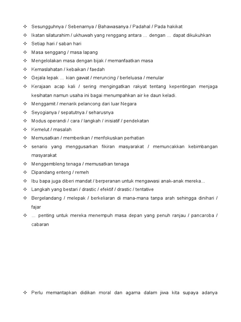 Kata Kata Bombastik Bahasa Melayu