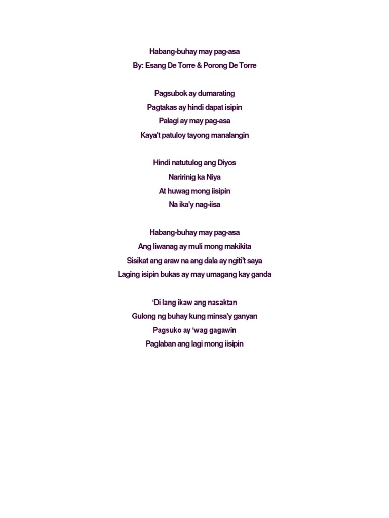 Habang Buhay Pdf