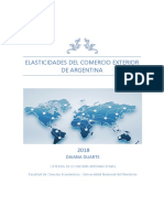 Monografia Elasticidades Del Comercio Exterior de Argentina