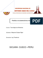 Informe de Laboratorio de Tecnologia de Alimento Elboracion de Paneto (Autoguardado)