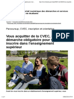 CVEC, Une Démarche Obligatoire Pour Vous Inscrire Dans L'enseignement Supérieur