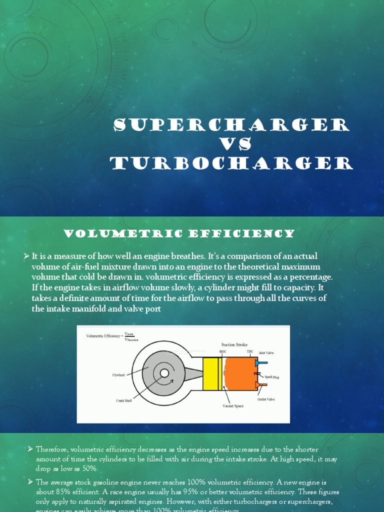 Supercharger VS Turbocharger PDF Turbocharger Internal Combustion
