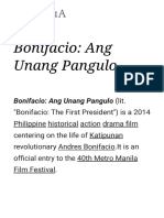 Bonifacio Ang Unang Pangulo - Wikipedia