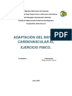 Adaptaciones Agudas Al Ejercicio Física Darwin