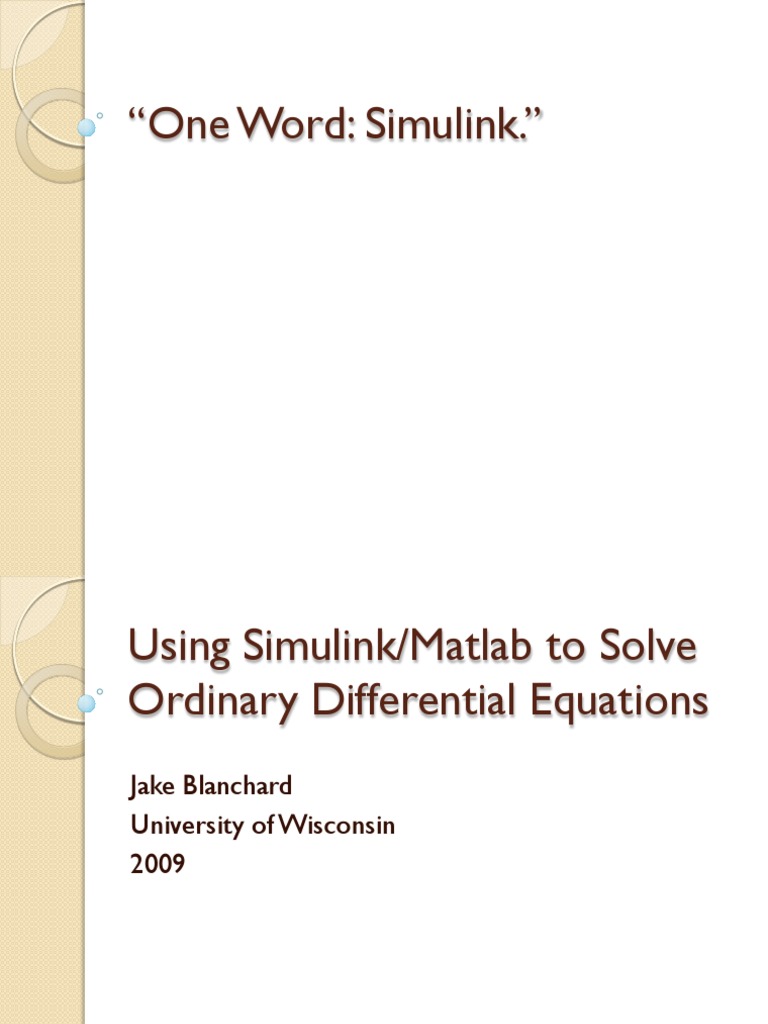UsingSimulink PDF | PDF