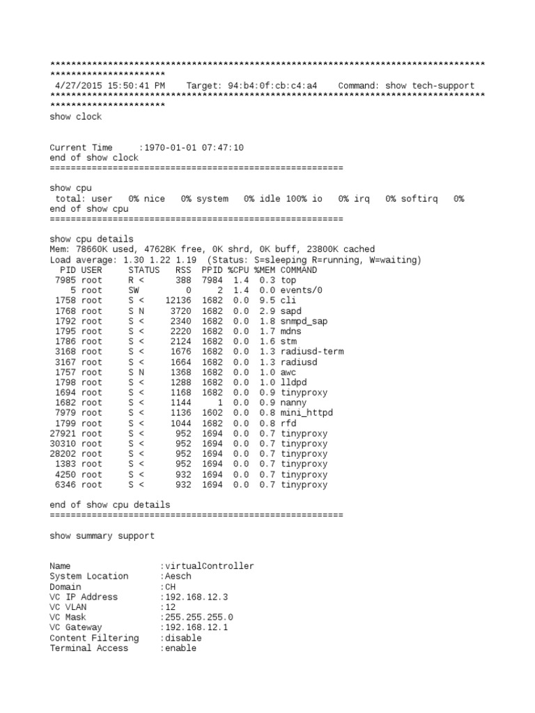 Aruba | PDF | Radius | Ip Address