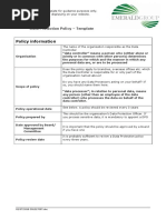 Emerald Data Protection Template