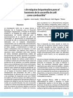 Validación de Máquina Briqueteadora para El Aprovechamiento de La Cascarilla de Café Como Combustible