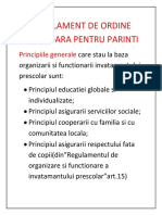 Regulament de Ordine Interioara Pentru Parinti