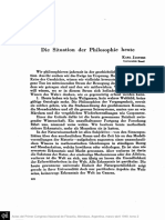 JASPERS, K. - Die Situation der Philosophie heute.pdf