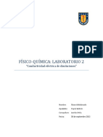 Informe Físico-Química, Conductividad Eléctrica en 