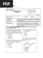 Prueba Coef 02 Fisica 1ero Medio