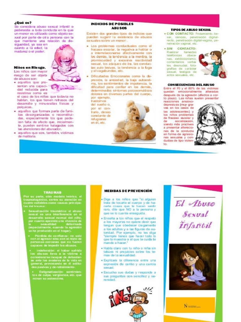 Triptico Abuso Sexual Infantil | PDF