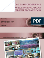 School Based Experience Practice of Reward and Punishment in Classroom