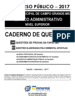 1 EA CQ Lingua Portuguesa Camara Municipal Campo Grande-MS TA NS 2017 Demonstracao