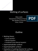 Wetting of Surfaces