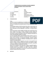 Informe Celebracion Del Dia Nacional Del Medio Ambiente 2018