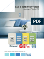 WEG Tomadas Interruptores Compose 50058899 Catalogo Portugues BR