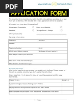 Diana Award Trustee Application Form