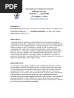 Fichamento Cicero Lima