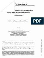 Cómo Estudiar Un Estudio y Probar Una Prueba. Lectura Crítica de La Literatura Médica