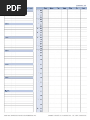 Homework Planner