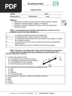Evaluación N°3 Ciencias Clase 02 Semana
