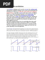 Pulse-Width Modulation: Modulation Message Pulsing Signal