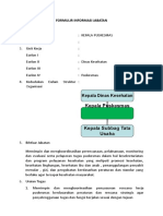 Contoh Anjab Kepala Puskesmas