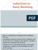 Chp 1 - Introduction to Merchant Banking