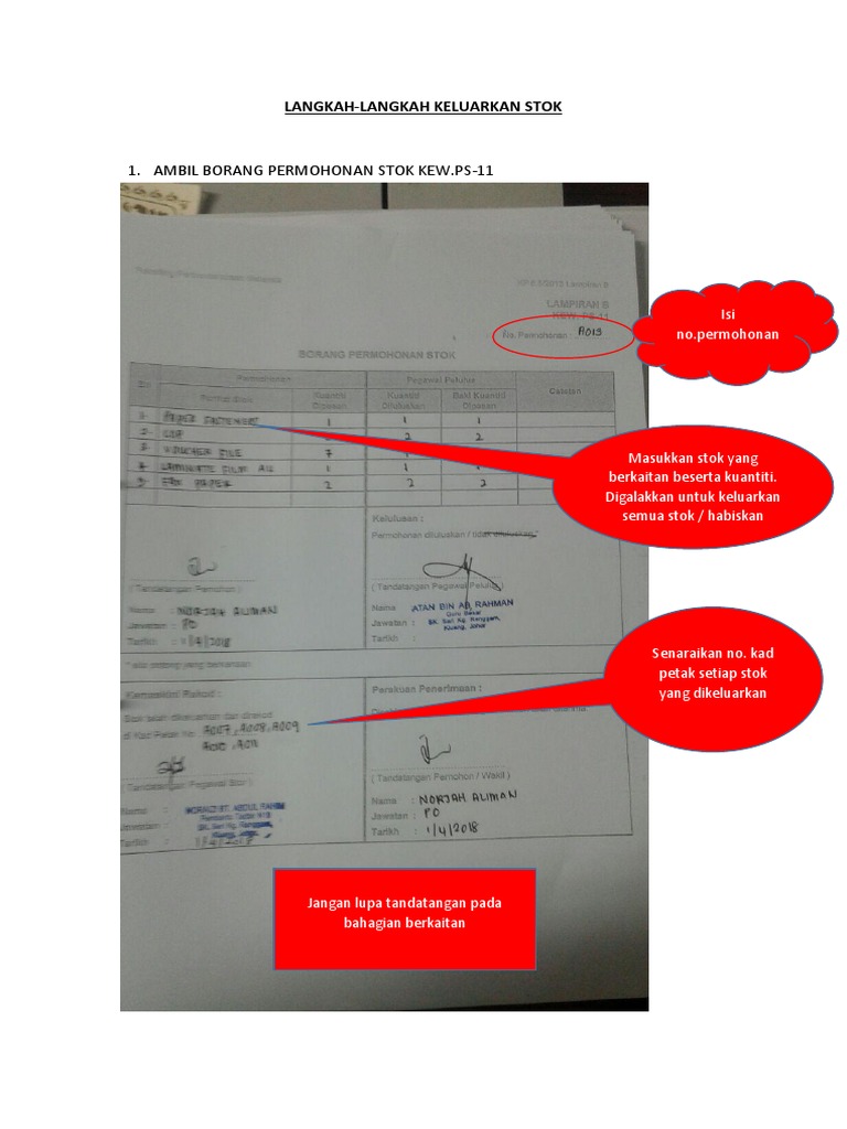 Cara Keluarkan Stok  PDF