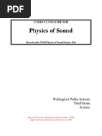 Physics of Sound: Curriculum Guide For