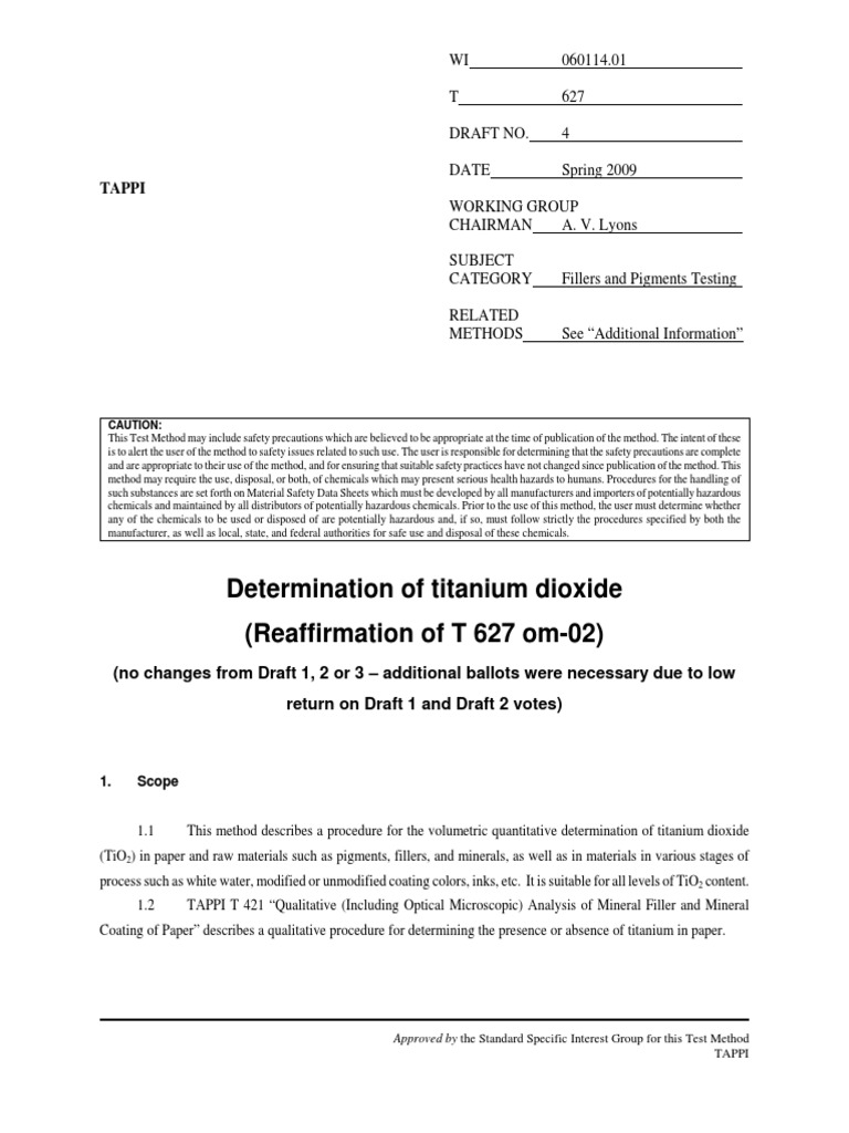 TiO2 Determination PDF Titanium Dioxide Hydrogen Peroxide