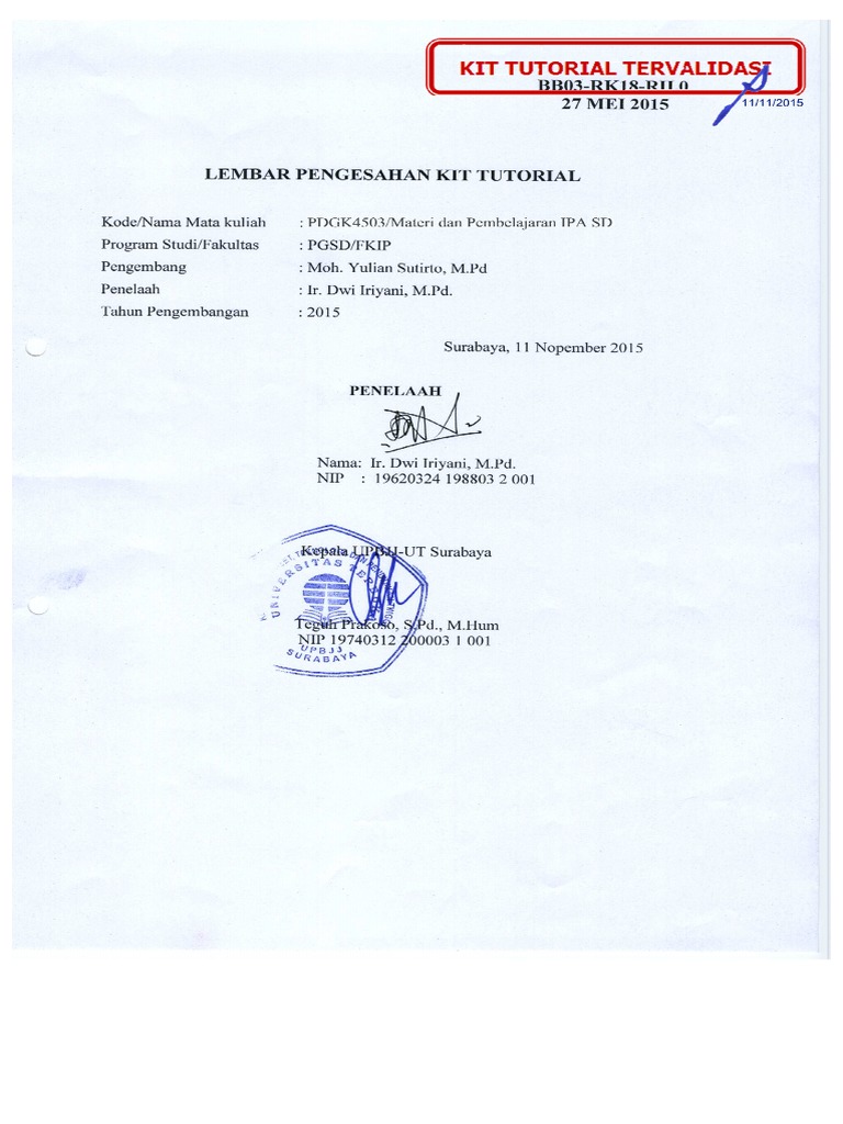 PDGK4503Materi &amp; Pembelajaran IPA SD (1)