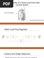 More Examples of A Close Loop Automatic Control System: Water-Level Float Regulator