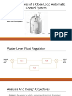 More Examples of A Close Loop Automatic Control System: Water-Level Float Regulator