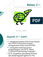 Pertemuan 1 Sejarah C++