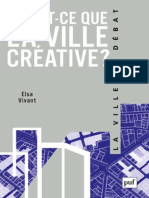 (La Ville en Débat) Elsa Vivant-Qu'est-ce Que La Ville Créative PDF