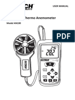 CFM/CMM Thermo Anemometer: User Manual